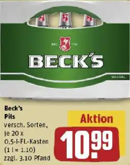REWE Beck's Pils Angebot