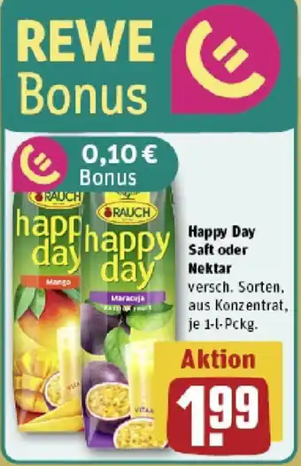 REWE RAUCH Happy Day Saft oder Nektar Angebot