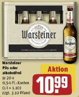 REWE Warsteiner Pils oder alkoholfrei Angebot