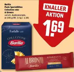 REWE Barilla Pasta Spezialitäten Collezione oder Al Bronzo Angebot