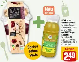 REWE REWE to go Frühstücksmüsli und REWE to go Smoothie Angebot