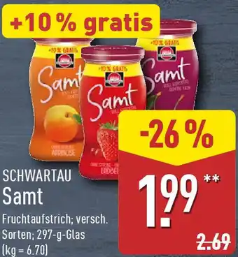 Aldi Nord SCHWARTAU Samt Angebot