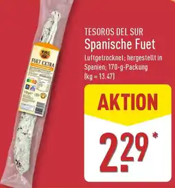 Aldi Nord TESOROS DEL SUR Spanische Fuet Angebot
