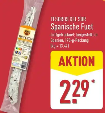 Aldi Nord TESOROS DEL SUR Spanische Fuet Angebot