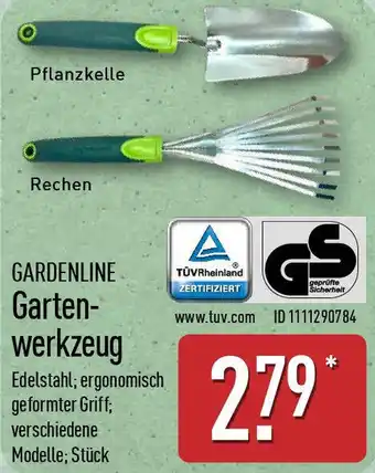 Aldi Nord GARDENLINE Gartenwerkzeug Angebot
