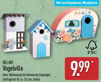 Aldi Nord BELAVI Vogelvilla Angebot