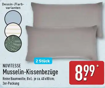 Aldi Nord NOVITESSE Musselin-Kissenbezüge Angebot