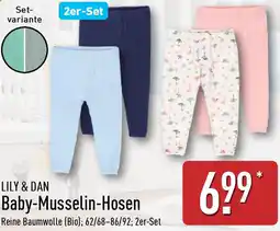 Aldi Nord LILY & DAN Baby Musselin-Hosen Angebot