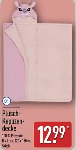 Aldi Nord Plüsch Kapuzendecke Angebot