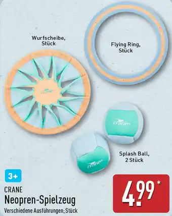Aldi Nord CRANE Neopren-Spielzeug Angebot