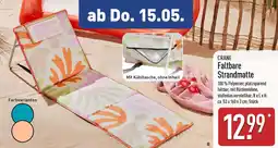 Aldi Nord CRANE Faltbare Strandmatte Angebot