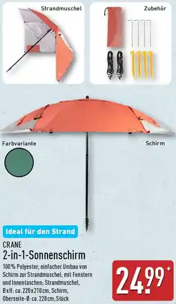 Aldi Nord CRANE 2-in-1-Sonnenschirm Angebot