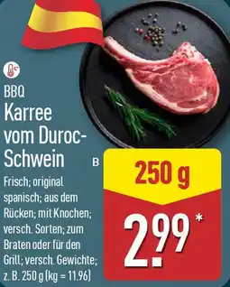 Aldi Nord BBQ Karree vom Duroc Schwein Angebot