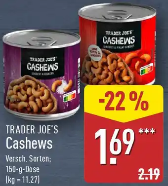 Aldi Nord TRADER JOE'S Cashews Angebot