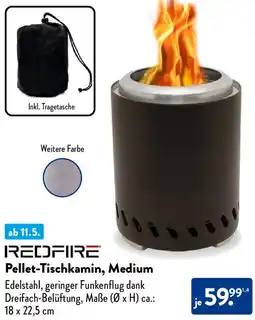 Aldi Nord REDFIRE Pellet-Tischkamin, Medium Angebot