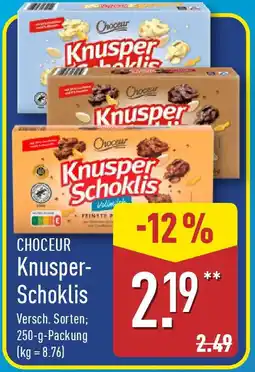 Aldi Nord CHOCEUR Knusper Schoklis Angebot