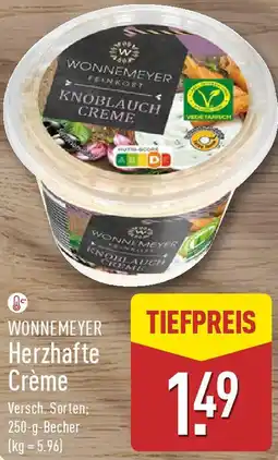 Aldi Nord WONNEMEYER Herzhafte Crème Angebot