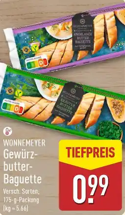 Aldi Nord WONNEMEYER Gewürzbutter Baguette Angebot