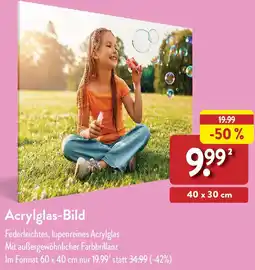 Aldi Nord Acrylglas-Bild Angebot
