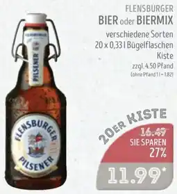 Edeka Struve Flensburger bier oder biermix Angebot