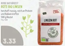 Edeka Struve Bode naturkost rote bio linsen Angebot