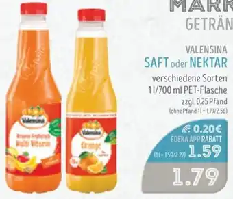 Edeka Struve Valensina saft oder nektar Angebot