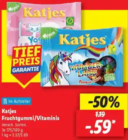 Lidl Katjes Fruchtgummi/Vitaminis Angebot