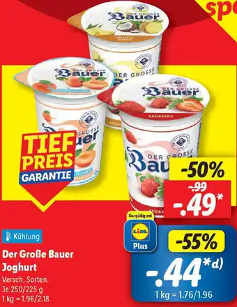 Lidl Der Große Bauer Joghurt Angebot
