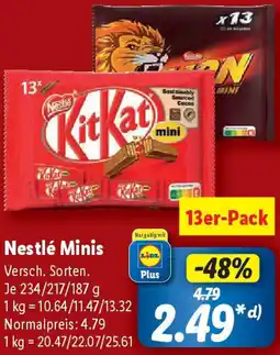 Lidl Nestlé Minis Angebot