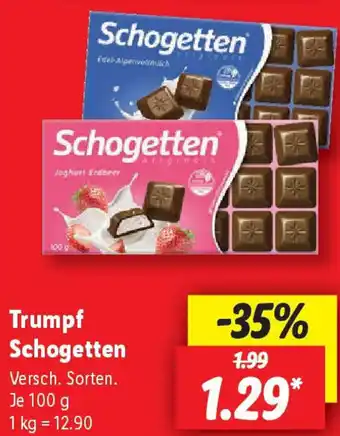 Lidl Trumpf Schogetten Angebot