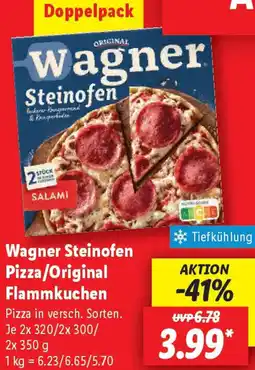Lidl Wagner Steinofen Pizza/Original Flammkuchen Angebot