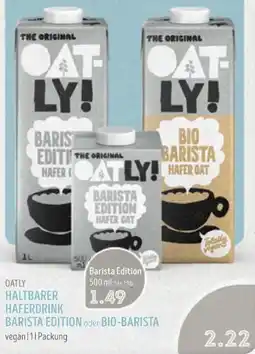 Edeka Struve OATLY HALTBARER HAFERDRINK BARISTA EDITION oder BIO-BARISTA Angebot