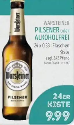 Edeka Struve Warsteiner pilsener oder alkoholfrei Angebot