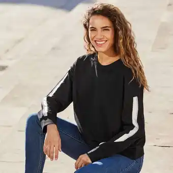 NKD Damen-Sweatshirt mit Kontraststreifen Angebot