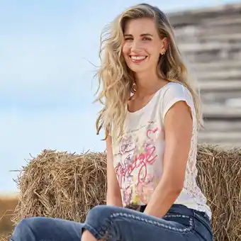 NKD Damen-Trachtenshirt mit Spitze am Rücken Angebot