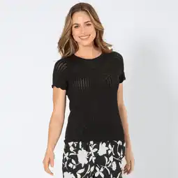 NKD Damen-T-Shirt in Ajour-Optik Angebot