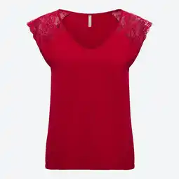 NKD Damen-T-Shirt mit Spitzeneinsatz Angebot