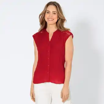 NKD Damen-Bluse mit Spitzeneinsatz Angebot