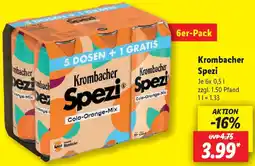 Lidl Krombacher Spezi Angebot