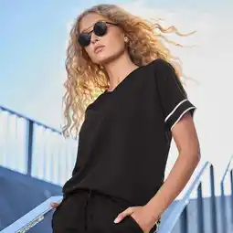 NKD Damen-T-Shirt mit Racer-Streifen Angebot