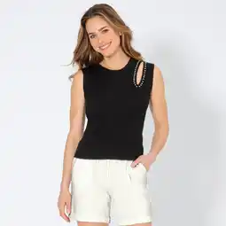 NKD Damen-Top mit Cut-Out und Strasssteinen Angebot