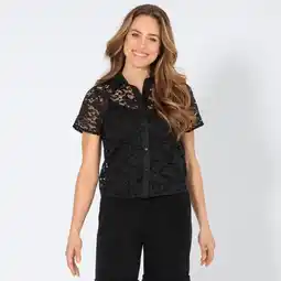 NKD Damen-Spitzenbluse mit Knopfleiste Angebot