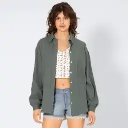 NKD Damen-Langarm-Bluse aus Musselin, Oversized Angebot