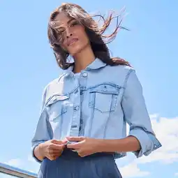 NKD Damen-Jeansjacke mit offener Saumkante Angebot