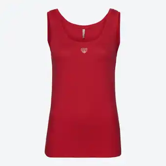 NKD Damen-Tanktop mit Glitzer-Herz Angebot