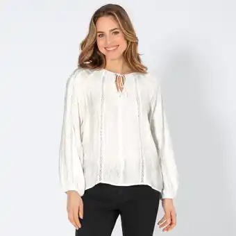 NKD Damen-Langarm-Bluse mit Spitze Angebot