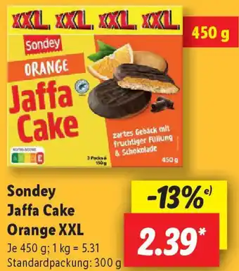 Lidl Sondey Jaffa Cake Orange XXL Angebot