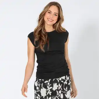 NKD Damen-T-Shirt mit seitlicher Raffung Angebot