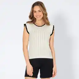 NKD Damen-T-Shirt mit Kontrastkante Angebot