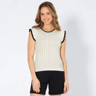 NKD Damen-T-Shirt mit Kontrastkante Angebot